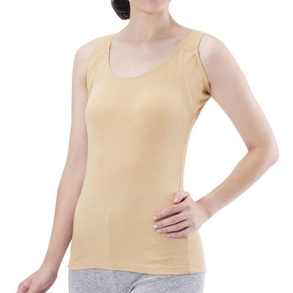 Servan 100% Cotton Sweat Guard Bra Tank, Beige, 1 Piece