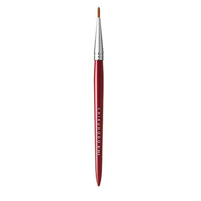 CHIKUHODO Kumano Brush (Cosmetic Brush), Chikhodo Regular Series, Eyeliner Brush, Weasel RR-SL3, Red Line Makeup Brush