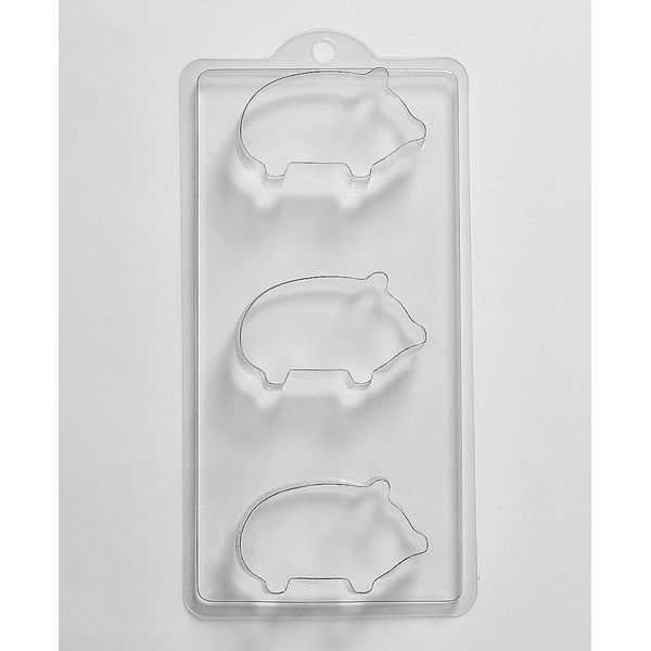 6 Cavity Pigs Soap/Bath Bomb Mould Mold M59 x 5