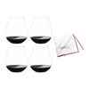 Riedel O Wine Tumbler New World Pinot Noir 4 Pack with Polishing Cloth