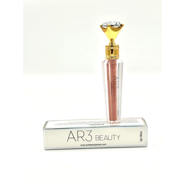 Ar3 Beauty Lip Gloss Bombshell Brown. (Bombshell Light Brown., 5ml)