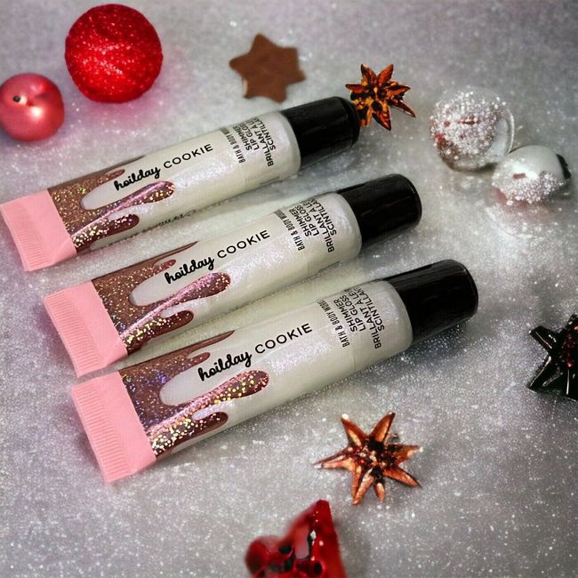 Bath & Body Works Holiday Cookie Lip Gloss Set of 3