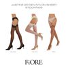 Fiore Straps-Strümpfe, Nylon, dünn, 20 Denier (2, schwarz)