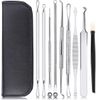 9 PCS Stainless Steel Extraction tools Blackhead Remove  Pimple Popper Tool Kit