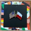 Poland-USA Double Lapel Pin Enamel Lapel Pin