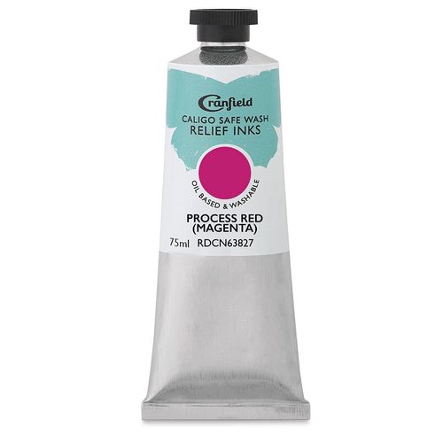 Caligo Safe Wash Relief Ink - Process Red (Magenta), 75 ml