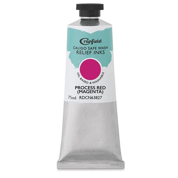 Caligo Safe Wash Relief Ink - Process Red (Magenta), 75 ml