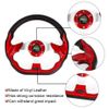 12.5" Red D Shape Racing Steering Wheel w/ Quick Release Adapter Kit Universal