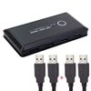 Cablecc KVM USB Switch Selector 2 Port PCs Sharing 4 Devices for Keyboard Mouse Scanner Printer (USB 3.0)