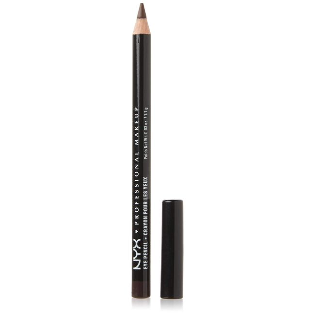 NYX PROFESSIONAL MAKEUP Slim Eye Pencil, Eyeliner Pencil - Dark Brown