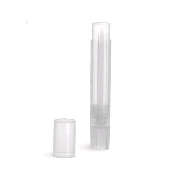 100pcs Empty 0.07oz Slimline Lip Gloss Balm Tubes Natural / Clear Container Bulk