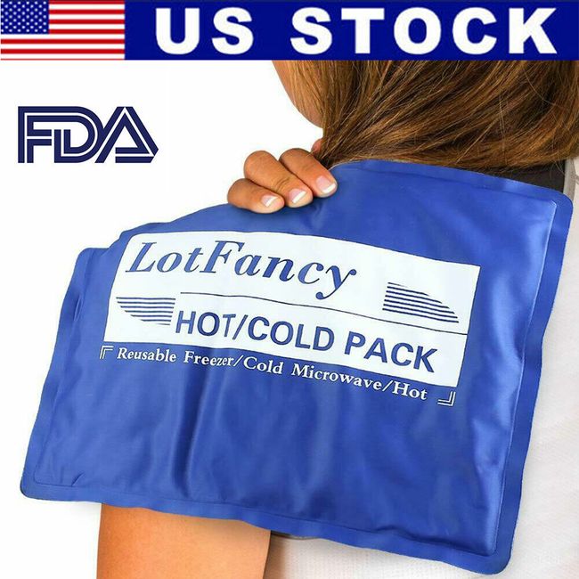 Hot Cold Gel Ice Heat Pack Shoulder Back Neck for Injuries Pain Relief