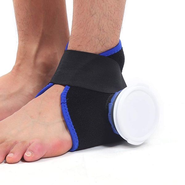 Foot Ankle Ice Pack Wrap, Ice Pack for Ankle Injuries, Foot Ankle Heel Ice Pack for Sprained Ankle Achilles Tendon Injuries Plantar Fasciitis Bursitis Sore Feet Ankle Heel Ice Wrap for Pain Relieve