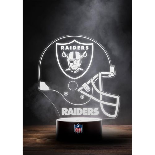 Great Branding Las Vegas Raiders NFL LED Lamp Light Logo Helmet Changing Mode with 6 Different Colours