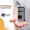 Carson MicroFlip 100x-250x LED UV lighted Pocket Microscope with Flip-Down Slide Base and Smartphone Digiscoping Clip (MP-250)