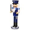Santa's Workshop 70060 Policeman Nutcracker, 14" Tall, Blue/Black