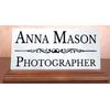 Photographer Desk Nameplate Gift Custom Personalized Name Plate - Solid Marble