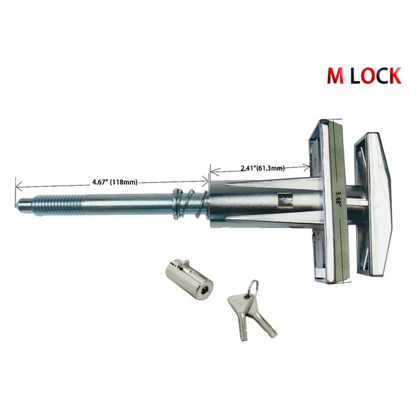 Dixie Narco T-Handle Replacement Whole Set Assembled with High Security Lock