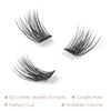 DIY Eyelash Extension, 3D Effect Glue Bonded Individual Lash 12 Clusters volume