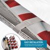 US Eagle American Flag Car Sun Shade - Reflective Folding Windshield Sunshade