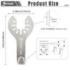 PAYA TOOLS Hooked Cutter Blade for Precision Work - Planked Deck Caulking Removal for Clean Cuts in Tight Spaces(2-PACK)