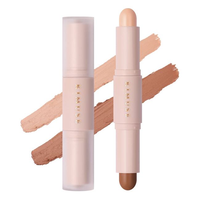 KIMUSE Kontur Stift Highlighter, Concealer Contouring Pen für einen definierten und Hightlighting Look, Contour stick Bronzer Face Make-up für jeden Hauttyp, Creamy Texture