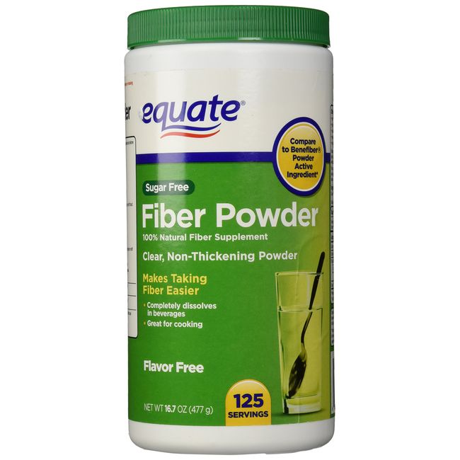 Equate Fiber Powder Clear Soluble - 125 Servings, 16.7 oz (1) - EveryMarket