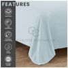 Gaveno Cavailia Super Soft Plain Dyed Diamond Flat Sheet [ Single - Sky Blue ]