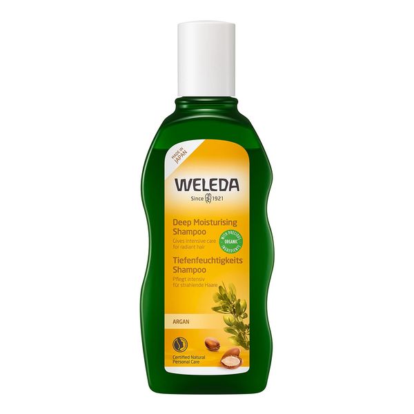 Weleda Argan Hair Shampoo, 6.8 fl oz (200 ml), Damage Care, Concentrated Repair, Floral Herbal Scent, Naturally Derived Ingredients, Organic