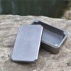 WANERSEN EDC Case Titanium Container Daily Storage Metal Box for Tiny Things Magnetism Match Case Outdoor Camping Tool, Engraved Surface