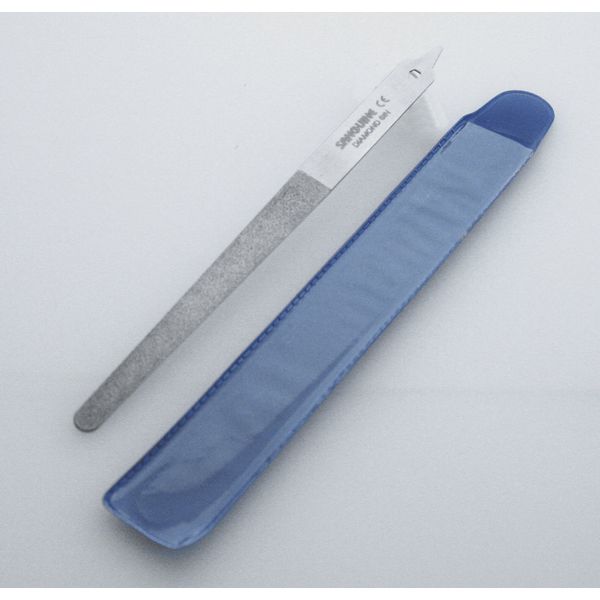 New Diamond Deb Nail File, Hard Hand or Toe Nail File, Double Sided, Podiatrist Quality 6" or 8" (SteelDouble Sided 6")