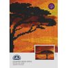 DMC "Savannah Sunset Mr x Cross Stitch Kit, Multi-Colour