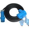 CEE Camping Cable 5 m H07 3 x 2.5 mm with CEE Angle Coupling Caravan Boat