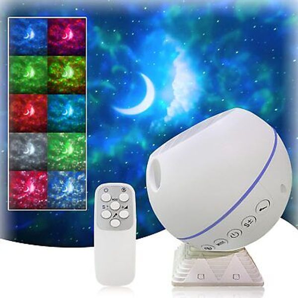 Moredig Galaxy Projector Light with Star Moon, Remote Nebula Stars Projector