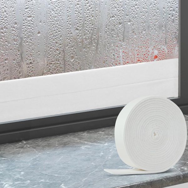 FuKuEn Window Condensation Absorber Anti Condensation Moisture Absorber Felt Strips Condensation Strips White 3 cm x 4 m