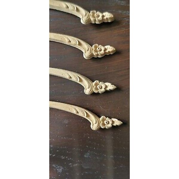 Carved Wood Appliques For Trim On Furniture, Stainable/Paintable.