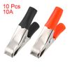sourcing map 10A Clips Alligator Clamps Terminal Test Electrical Crocodile Clamp, 10pcs