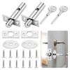 Internal Door Lock With Keys - 2 PCS Anti-Theft Bolt Locks for Doors and Windows - Security Lock