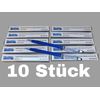 Pack of 10 Ballpoint Pens with Thermometer, Scale and Stylus Multifunction