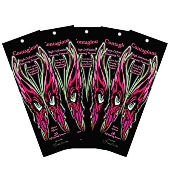 5 Contagious Tanning Lotion Bronzer Packets By Fixation