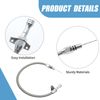 Newnessai Silver Flexable Dipstick, Replacement for GM, Replacement for Chevy Trans Flexable Dipstick 700R4-4L60E 4l80E