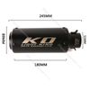 Black/Blue 51mm Exhaust Pipe Motorcycle Universal Mufflers Removable DB Killer