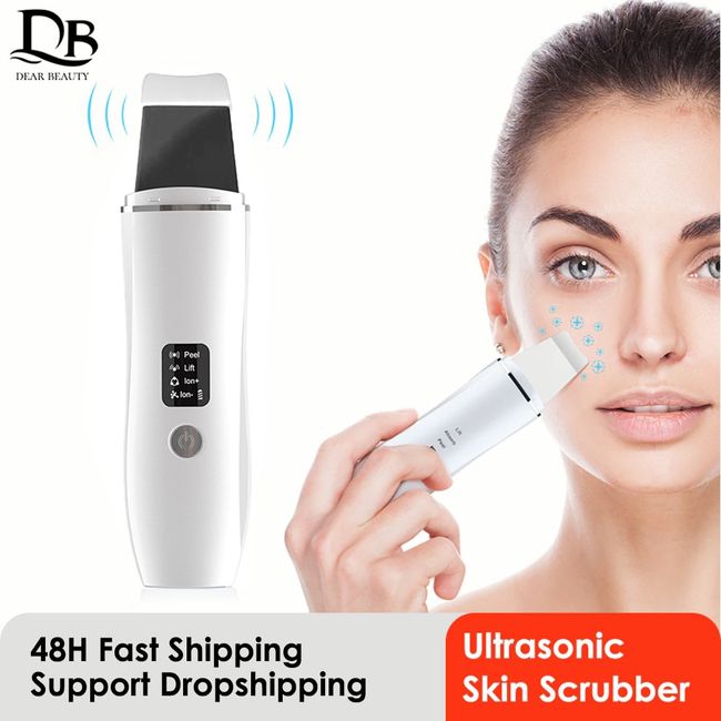 Ultrasonic Skin Scrubber Facial Spatula Blackhead Remover Facial Deep  Cleansing Face Lift Machine Peeling Shovel Pore