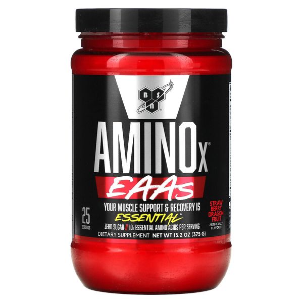 AminoX, EAAs, Muscle Support & Recovery, Strawberry Dragon Fruit, 13.2 oz (375