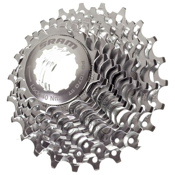 SRAM PG1070 10 Speed Cassette, Silver, 11-23