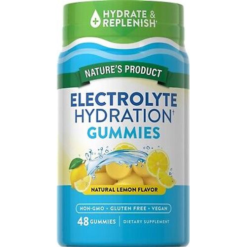 Electrolyte Hydration (Natural Lemon), 48 Vegan Gummies