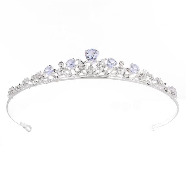 Crystal Tiara Crown For Women Bridal Hair Ornaments for Birthday Pageant Wedding Prom Women Girls Hair Accessories (Silver 4)