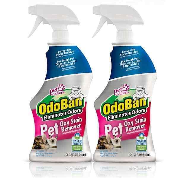 OdoBan Pet Urine and Oxy Stain Remover Spray (2 pack) 32 Oz. Neutralizer