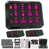 RGB 12Gang Switch Panel Kit Momentary LED Toggle Strobe Light Bar Relay System