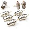 BNC Female Jack Bulkhead Solder Panel Mount Insulated Coax Connector (8 Pack)